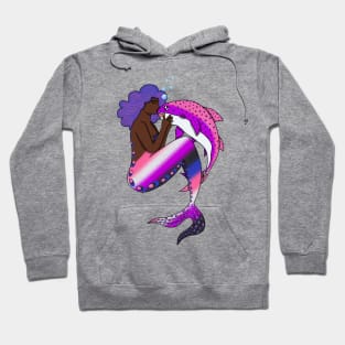 Gender Fluid LGBTQ+ Pride Mermaid Hoodie